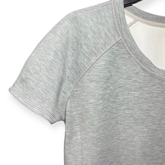 ATHLETA sports Light Gray color Short Sleeve T Shirt Sz M - Picture 7 of 11